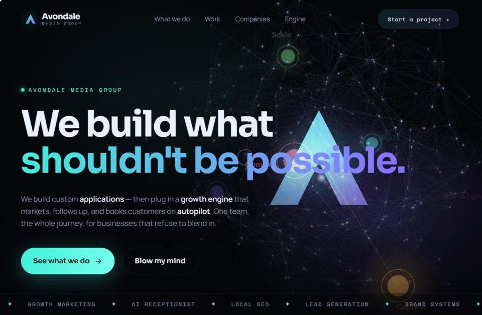 Avondale Media Group homepage